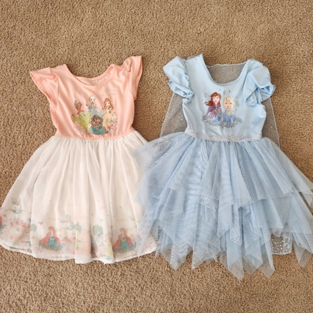4T Disney Princess Toddler Dresses Set